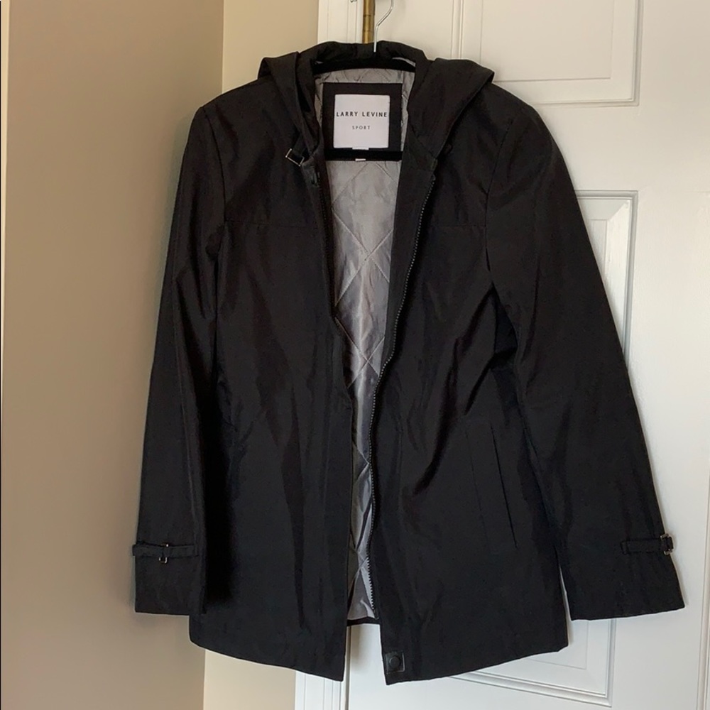 Larry Levine quilted raincoat